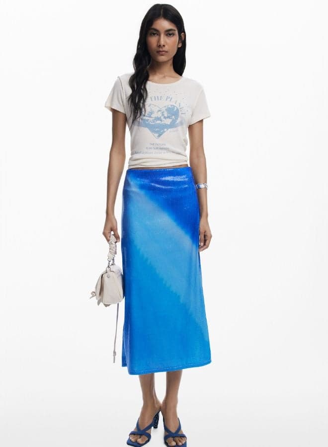 Tie-Dye Midiskirt for Women - Image 1