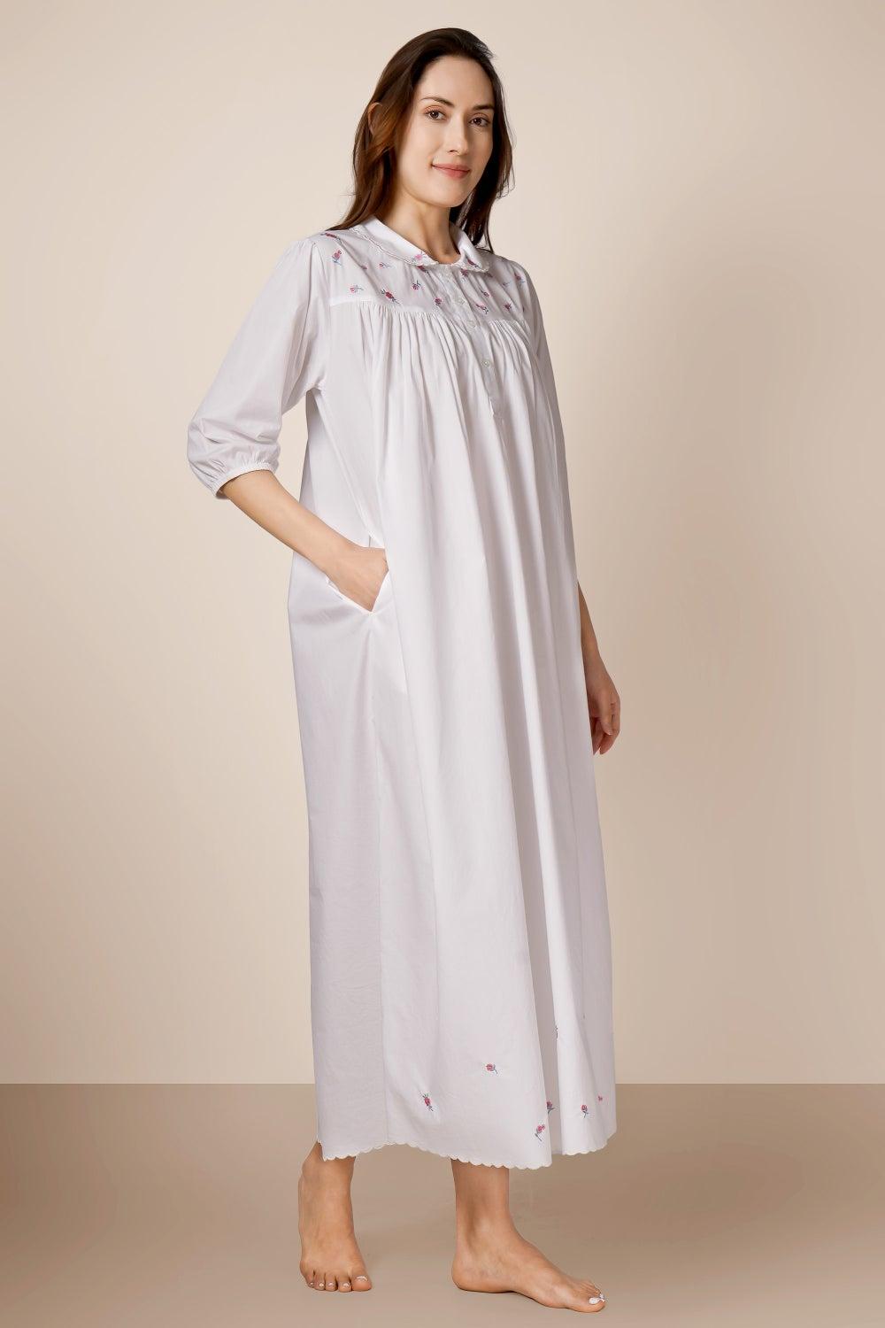 Felicia Embroidered Nightdress - Image 1