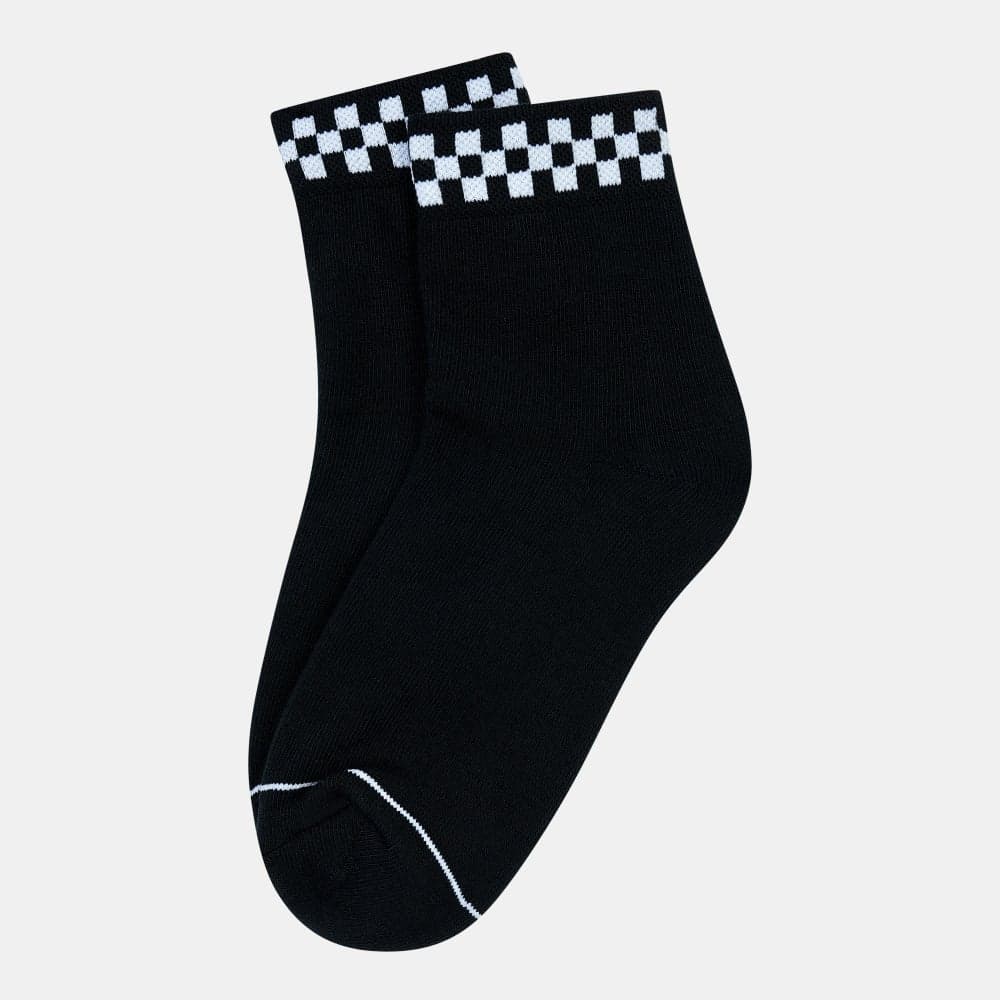 Women's Peek A Check Crew Socks - Image 1