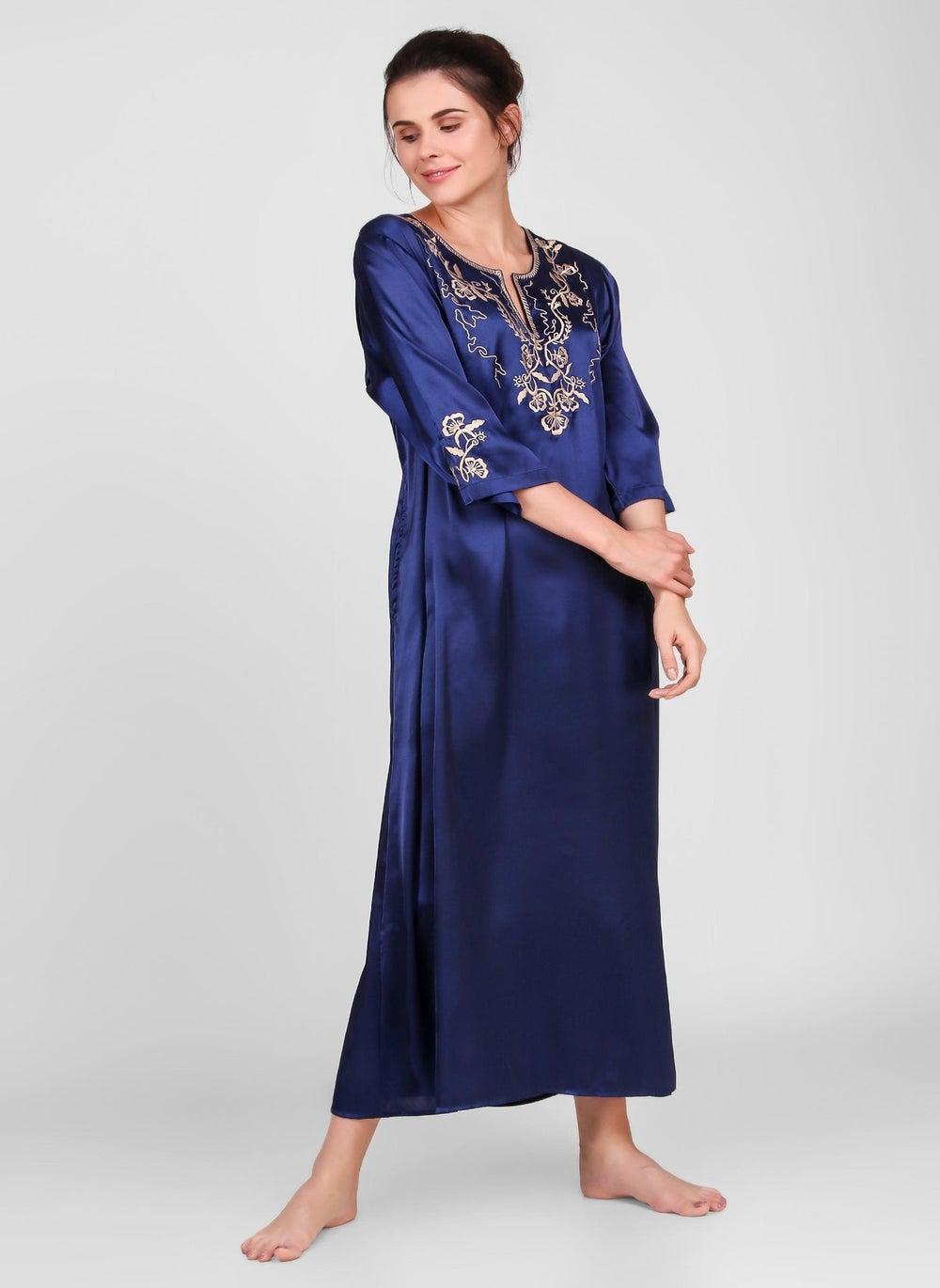 Aru Ramadan Hand Embroidered Kaftan Loungedress - Image 1