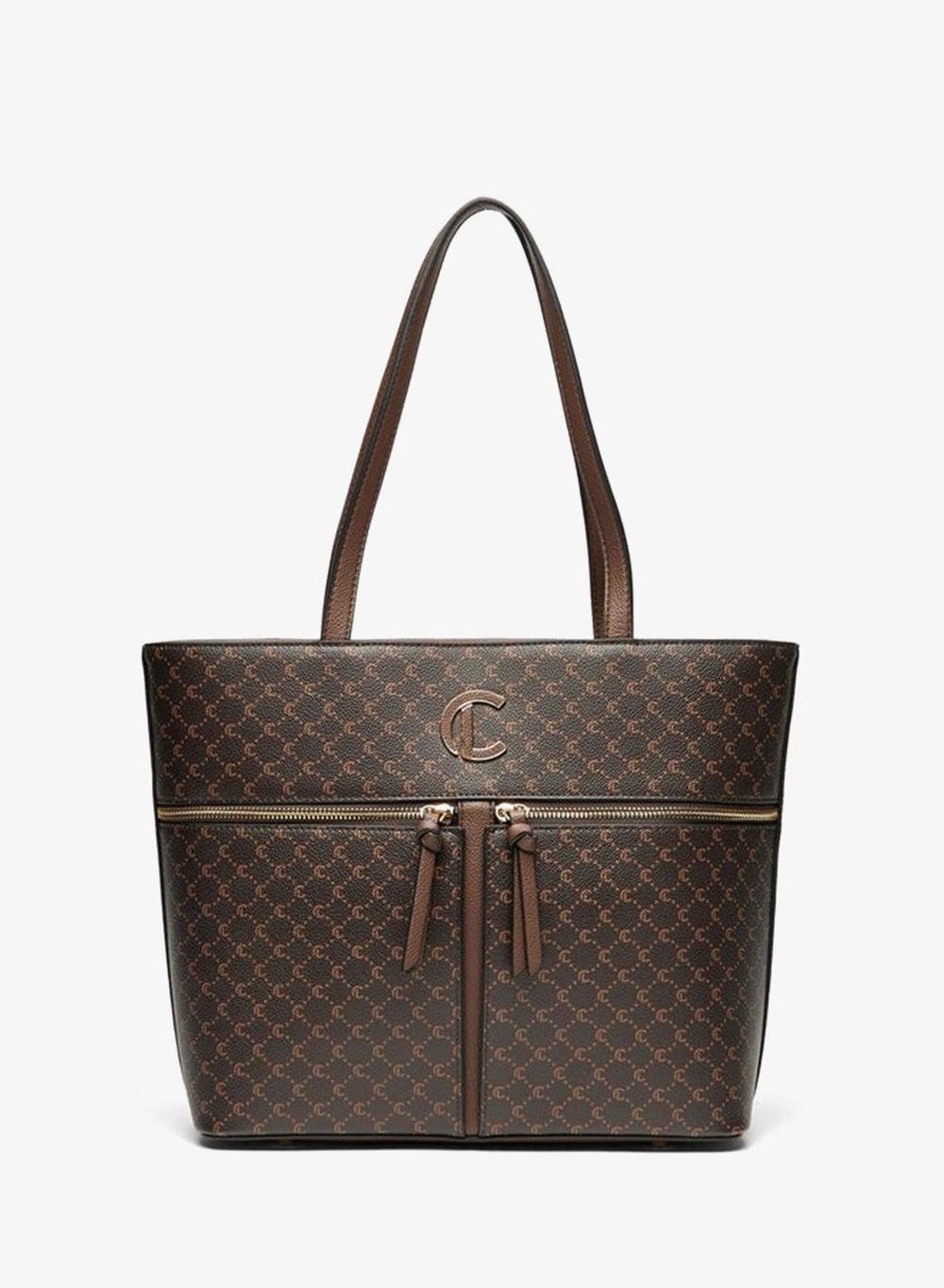Women's Monogram Printed Shopper Tote - Image 1
