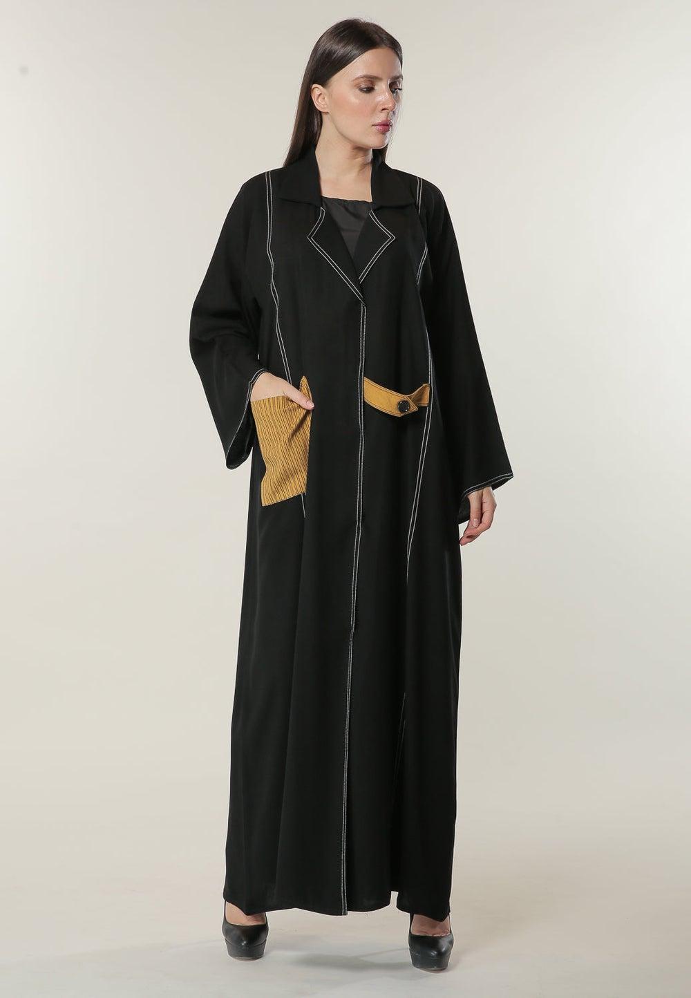 Pocket Detailed Abaya - Image 1
