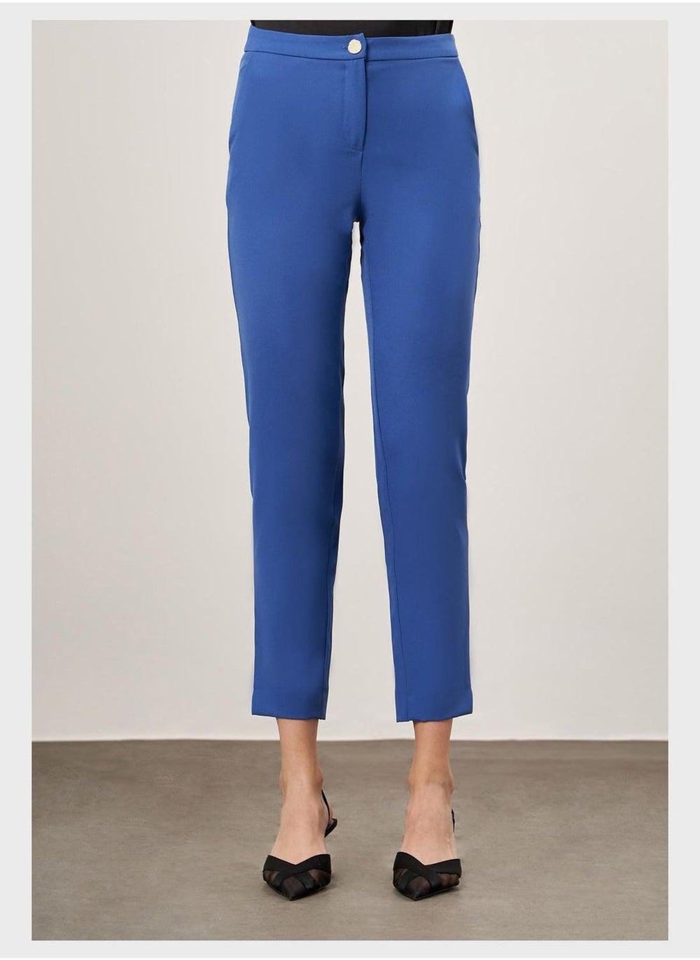 High Waist Modest Pants with Pockets - Image 1