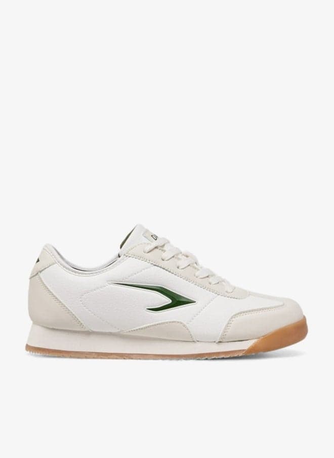 Women Logo Print Lace-Up Low-Top Sneakers - Image 1