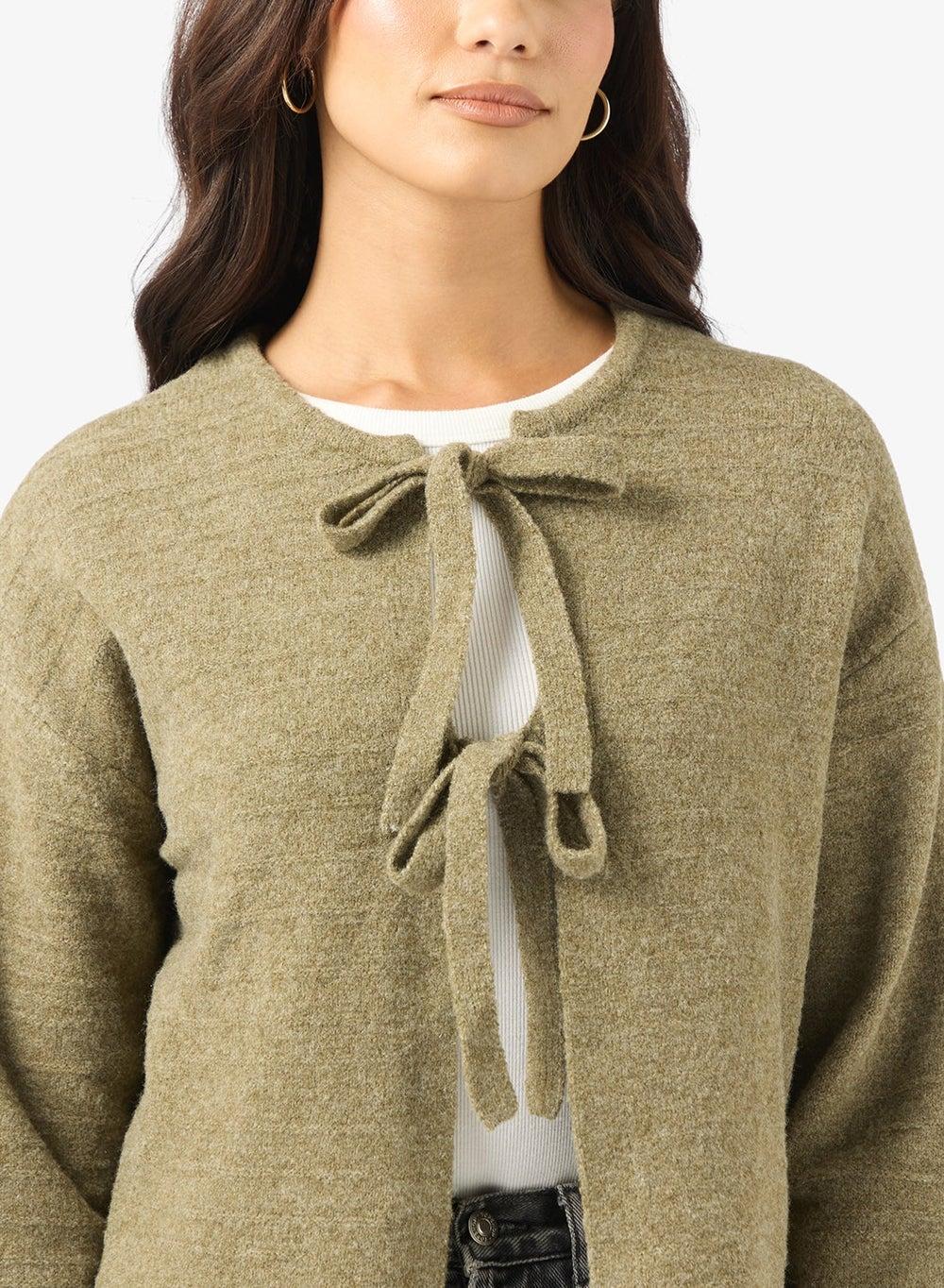 Bow Detailed Cardigan for Women - Image 1
