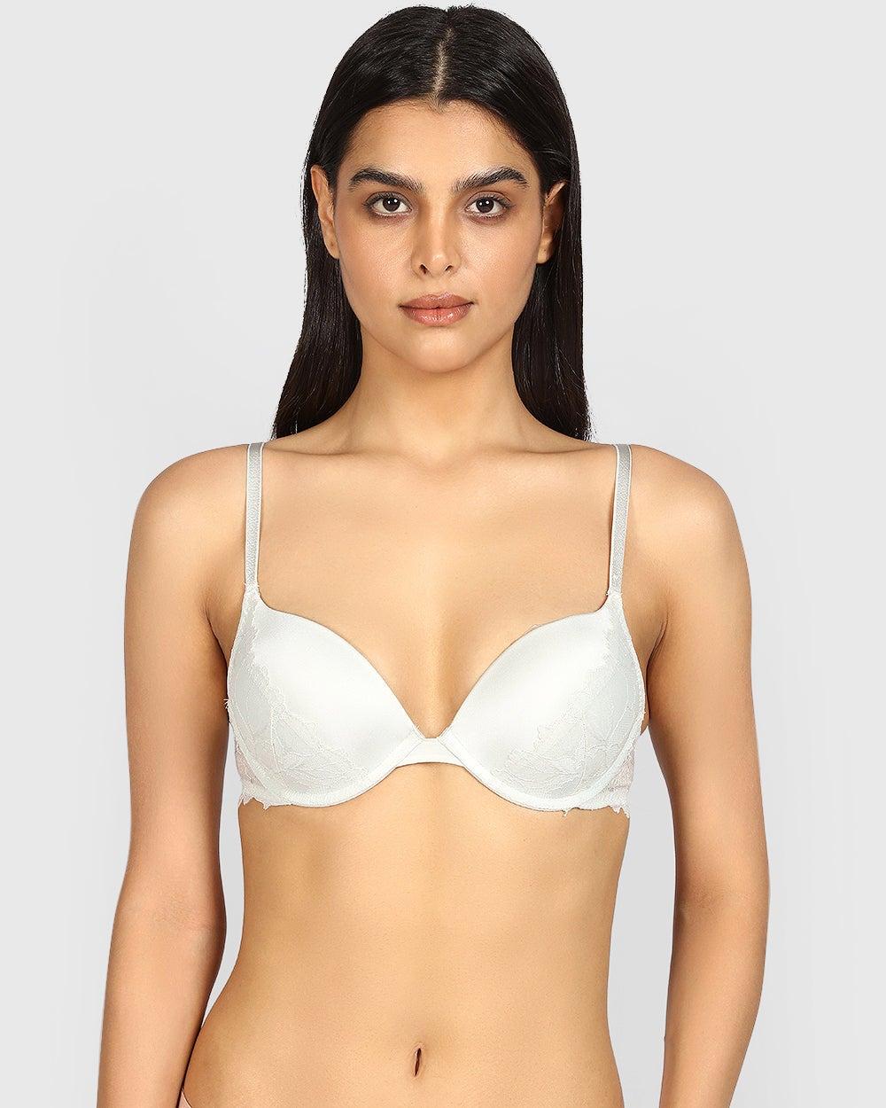 La Senza Hello Sugar Plunge Double Pushup Bra in Dawn Blue - Image 1