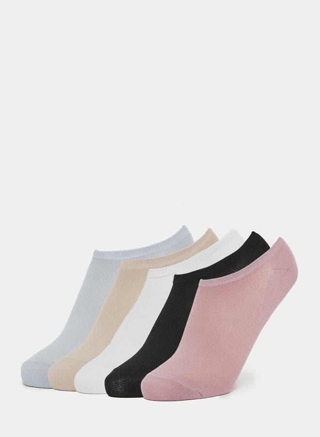 Pack of 5 Solid Ankle Socks - Image 1