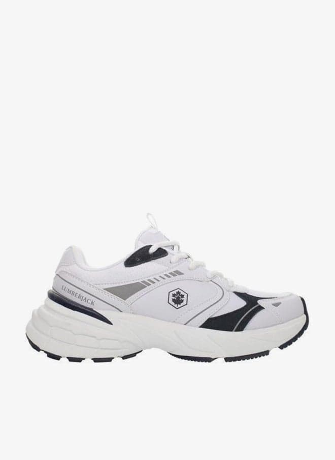 Women MONEY Panelled Lace-Up Low Top Sneakers - Image 1