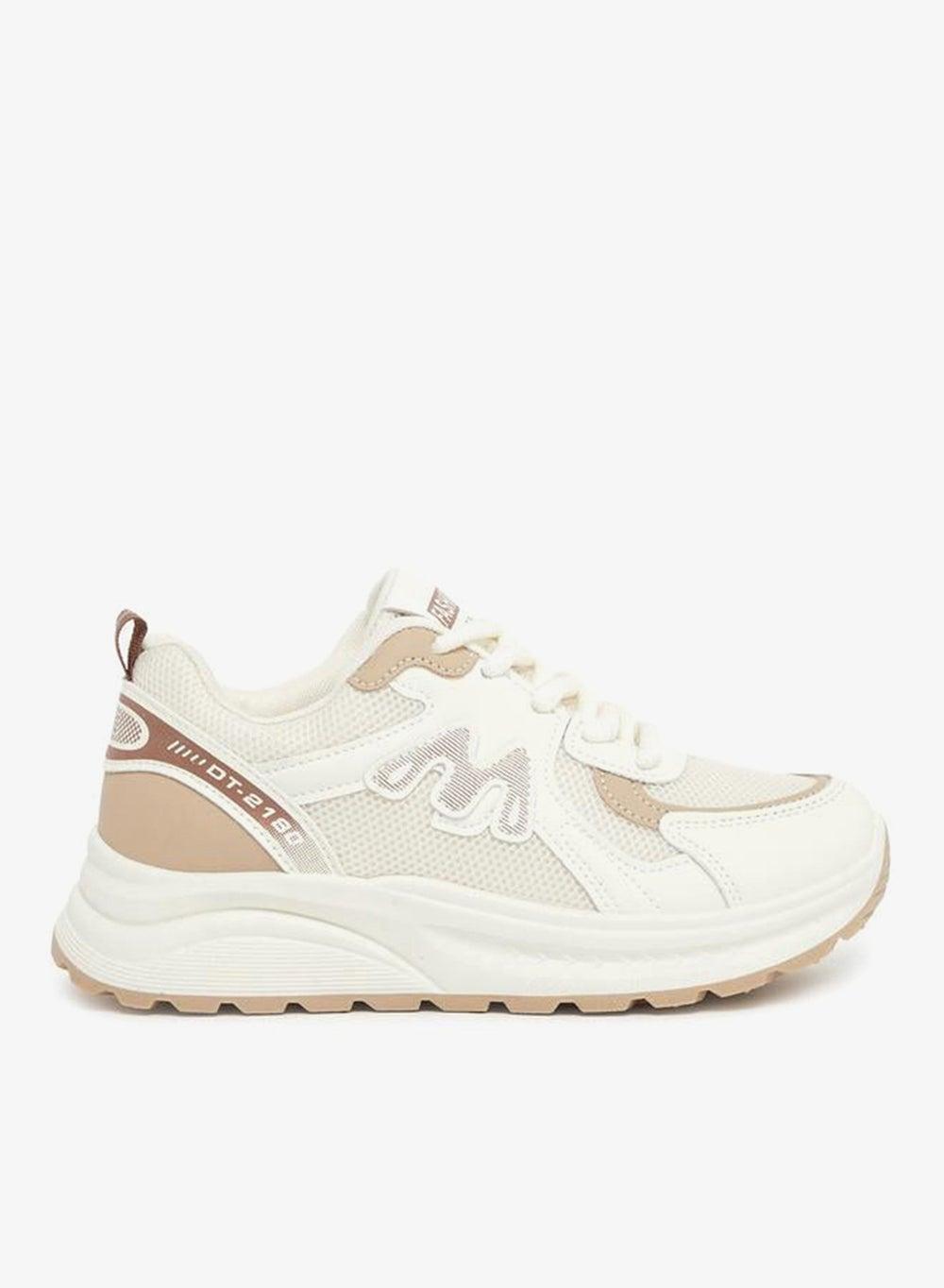 Chunky Sole Lace Up Low-Top Sneakers - Image 1