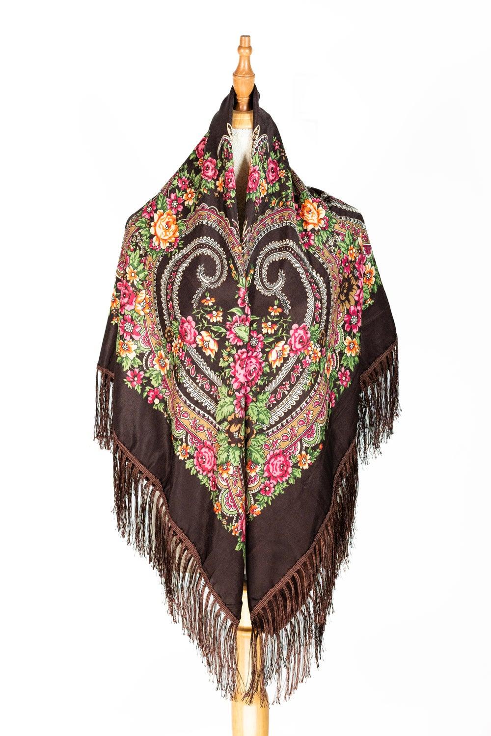 Nadezhda Women's Cotton Tassel Shawl - Image 1