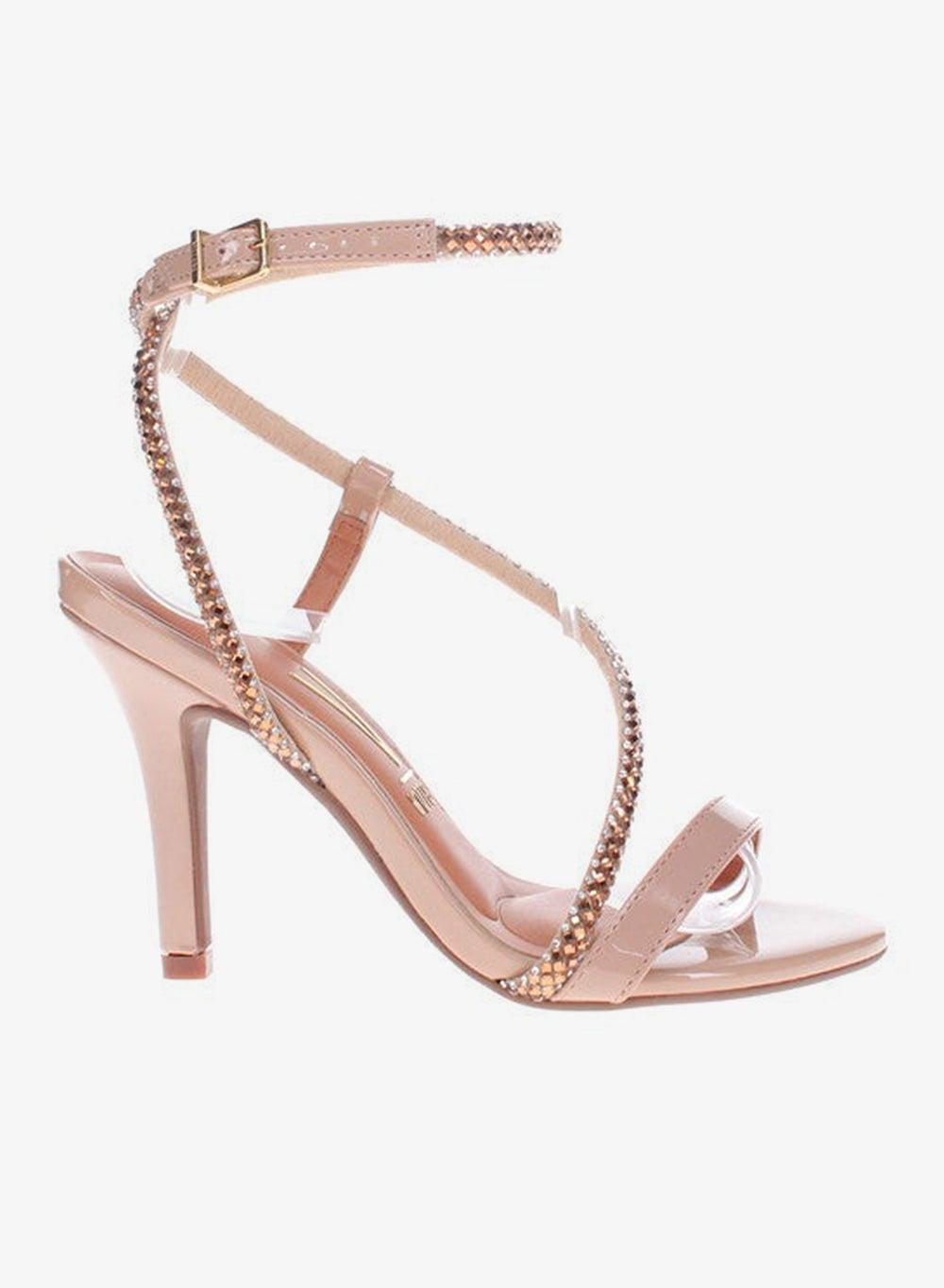 Vizzano Beige High Heel Sandals, Made in Brazil - Image 1