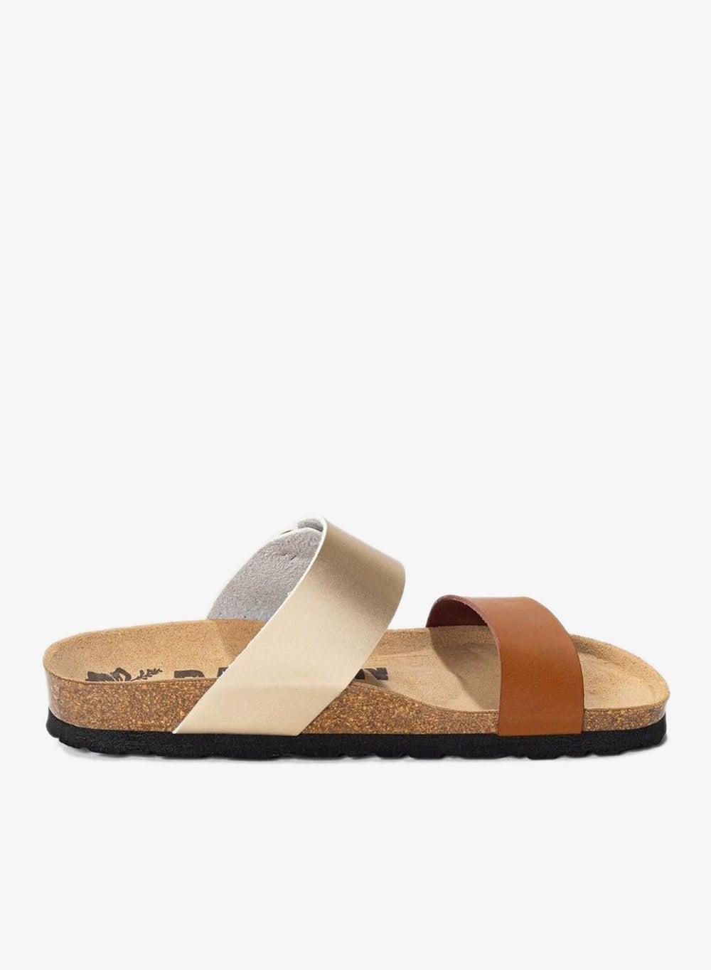Valence Double Strap Flat Sandals - Image 1