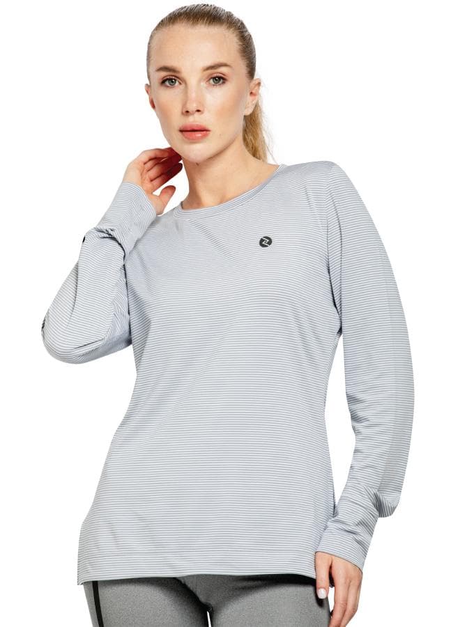 Women's Full Sleeve Side Slit Crew Neck Top - Image 1