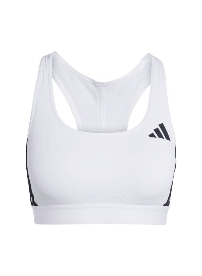 Powerreact Train Medium-Support 3-Stripes Bra - Image 1
