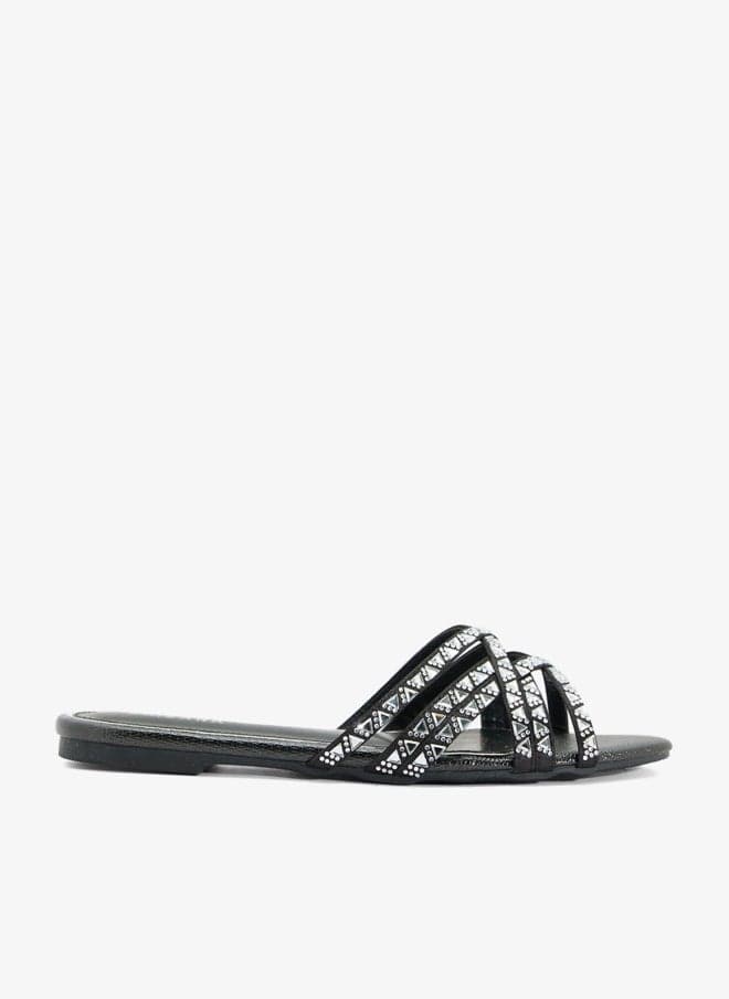 Studded Flat Sandal for Everyday Ease - Image 1