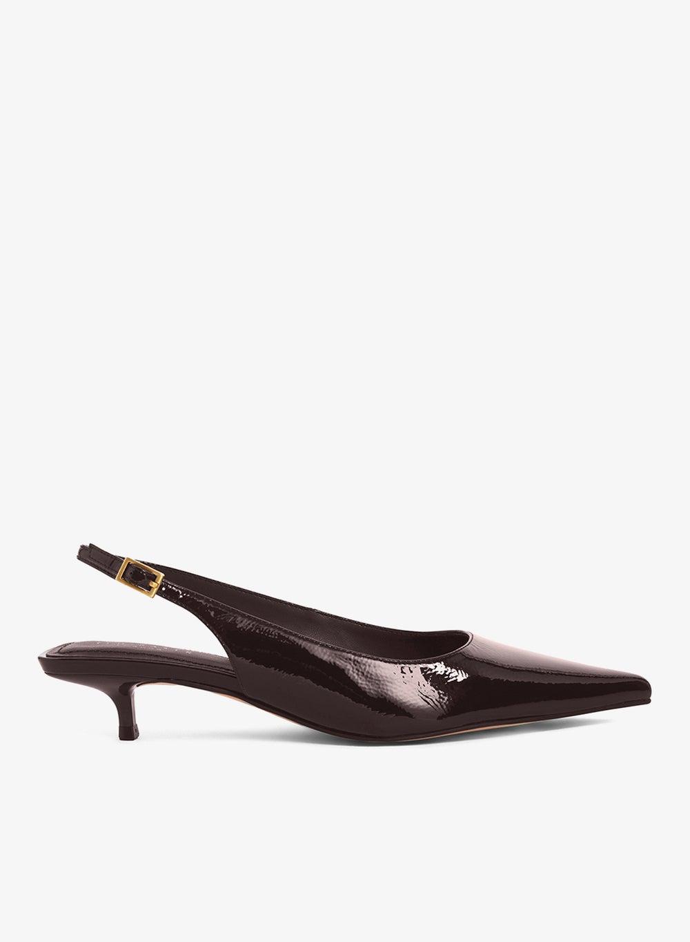 Kitiy Sling Back Kitten Heel Pumps - Image 1