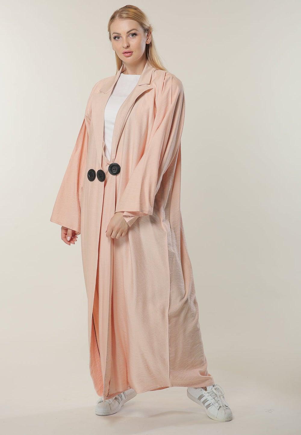 Coat Style Abaya for Elegant Everyday Wear - Image 1
