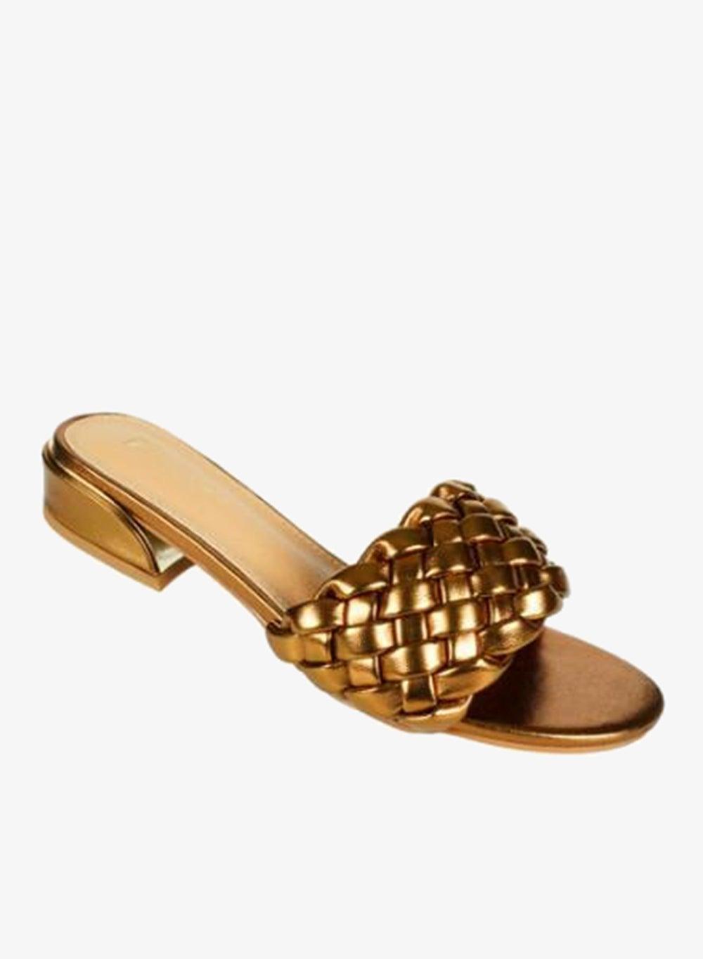 221-147 Zayna Bronze Casual Heeled Sandals - Image 1