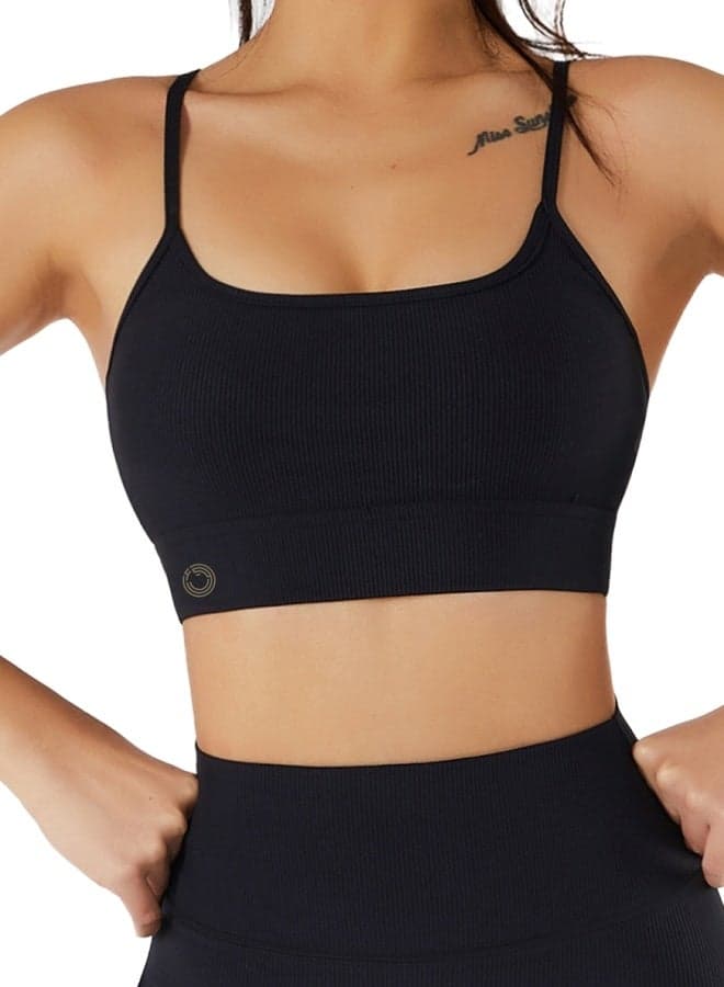 Women's Square Neck Sports Bra for Workout and Daily Wear - Image 1