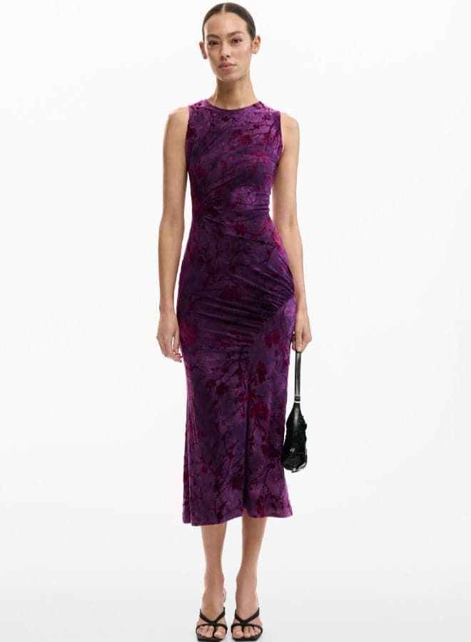 Oriental Midi Dress for Women - Image 1