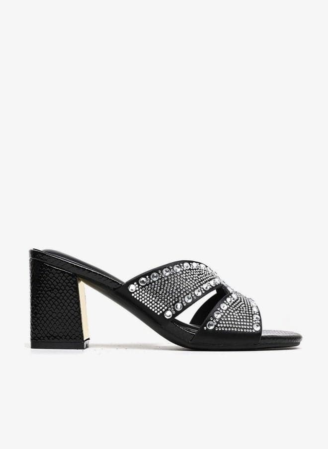 Comfort Embellished Platform Heeled Sandals - Image 1
