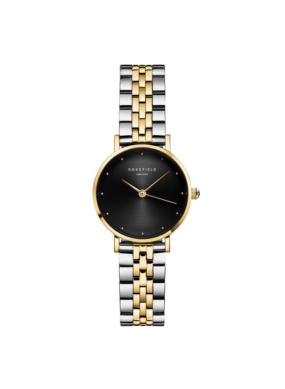Rosefield Small Edit Black Steel Duotone Gold Silver SEBDSG-SE04 - Image 1