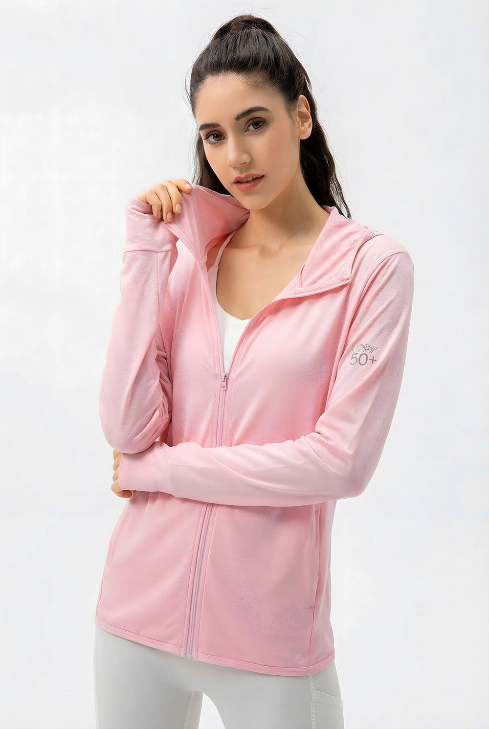 Maya Women's Lightweight Sports Jacket in Light Pink - Image 1