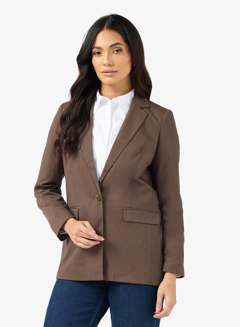 Tailored Single Breasted Blazer - Image 1