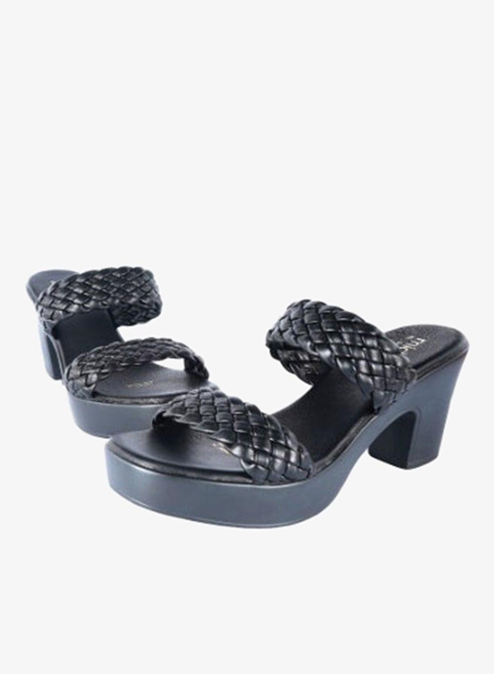 092-2290 Michelle Morgan Black Mule Heeled Sandals 36 - Image 1