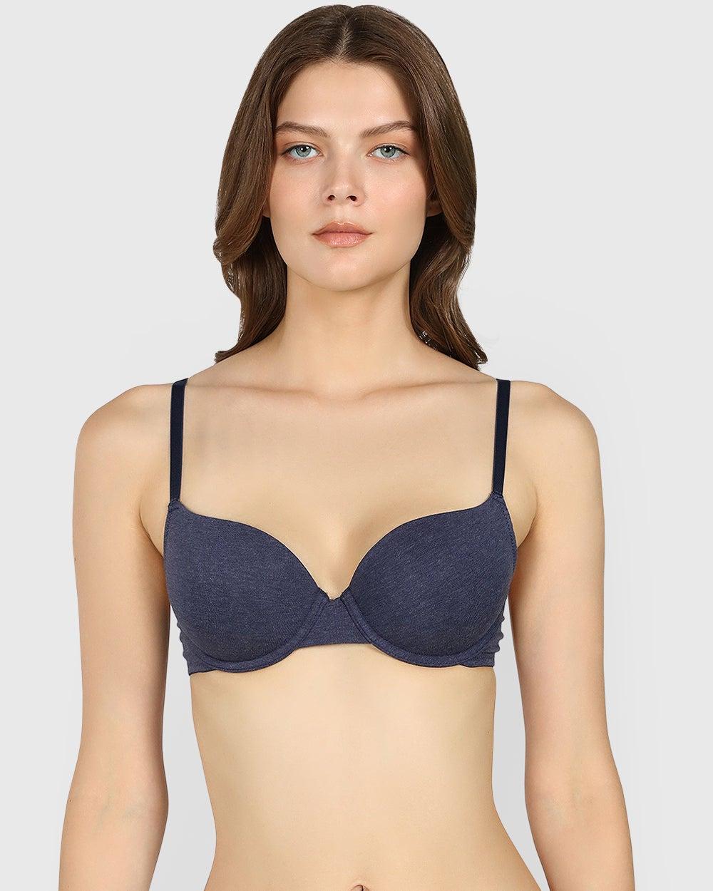 La Senza Trendy Demi Bra in Dark Navy Heather - Image 1