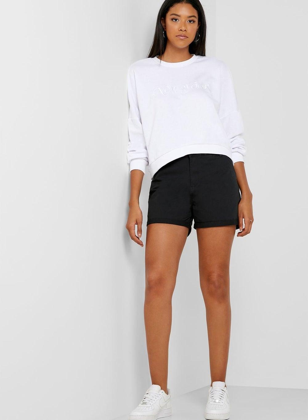 Slogan Boxy French Terry Sweatshirt - Image 1
