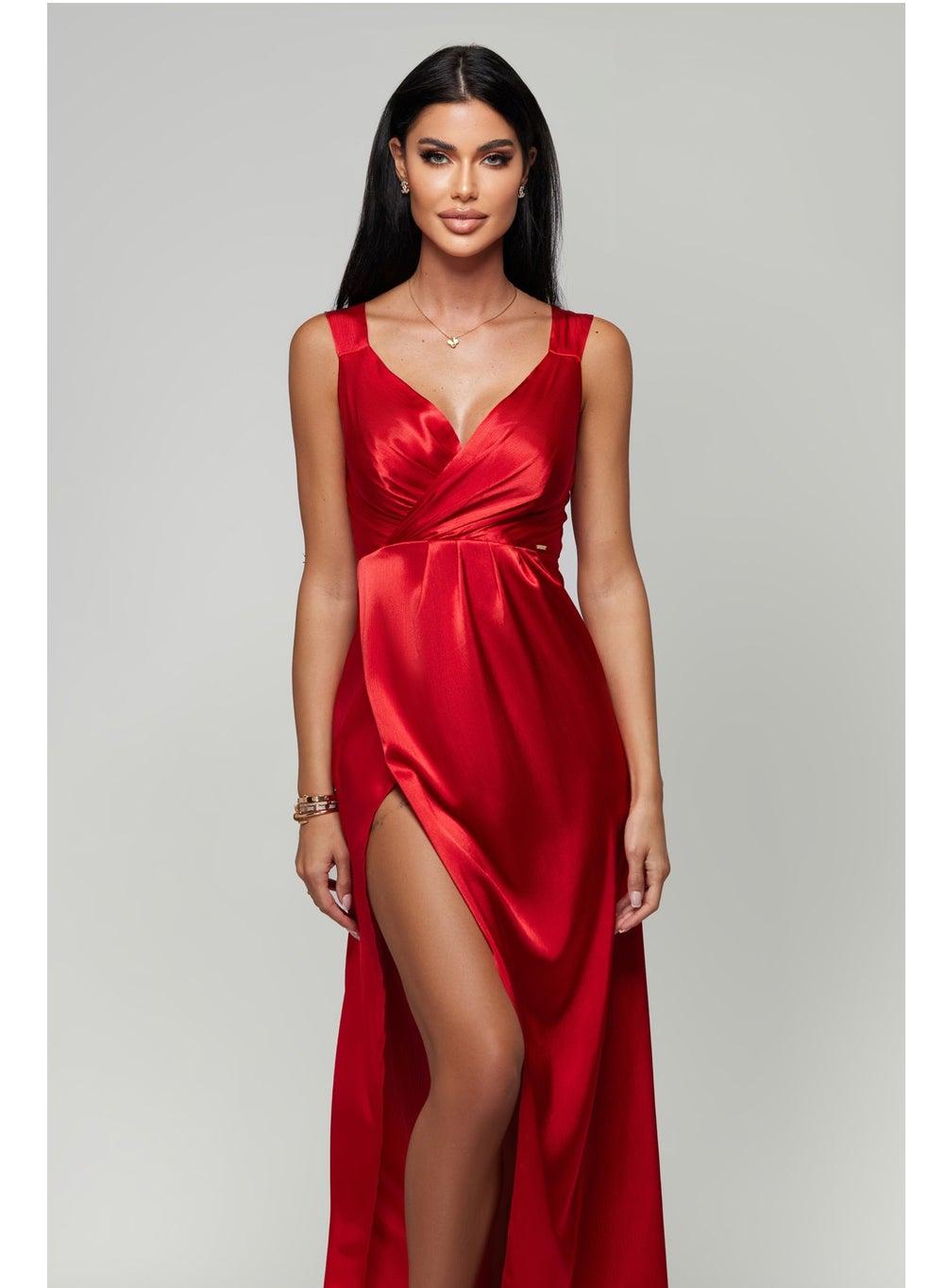 Long Shot Royal Red Maxi Dress - Image 1