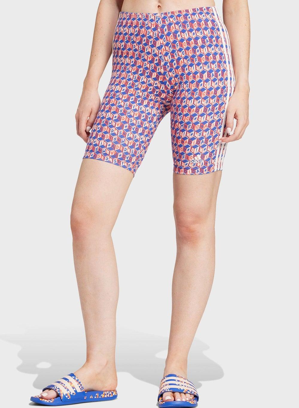 Farm Rio Print Mid-Rise Bike Shorts - Image 1