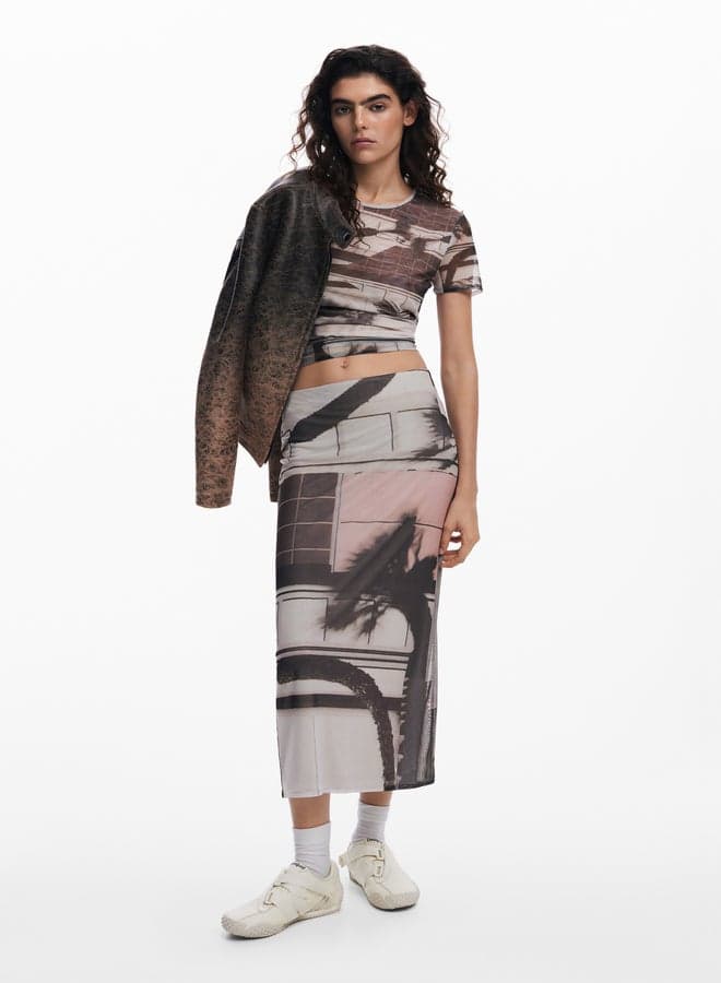 Straight Tulle Skirt - Image 1