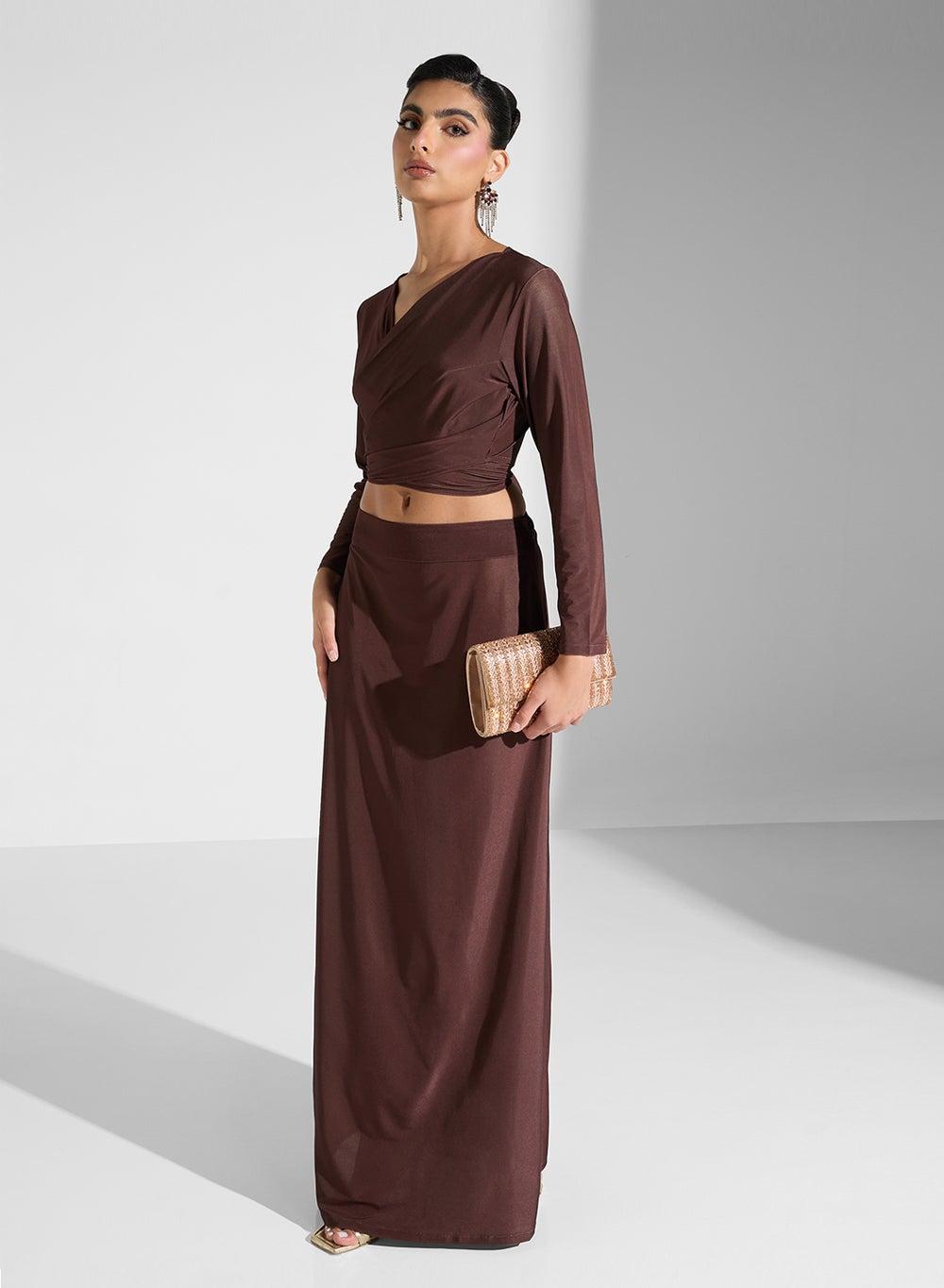2 Piece Set Long Sleeve Arabian Clothing for Women - Image 1