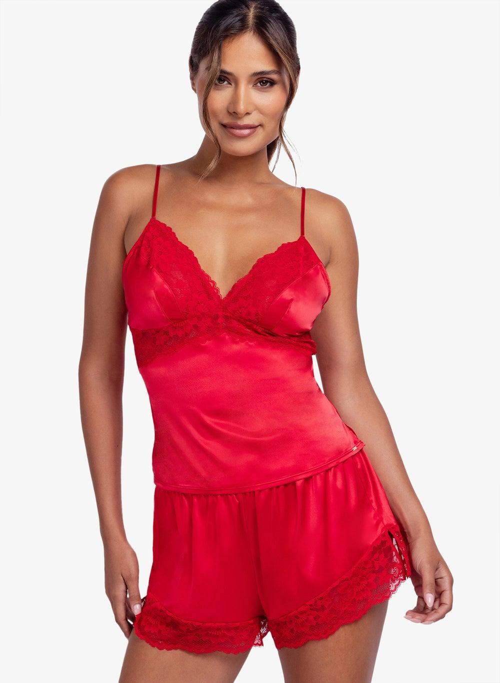 Dorina Lyra Satin Lace Camisole Shorts - Image 1