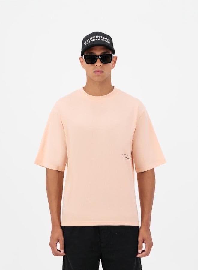 FAM Oversize Peach T-Shirt - Image 1