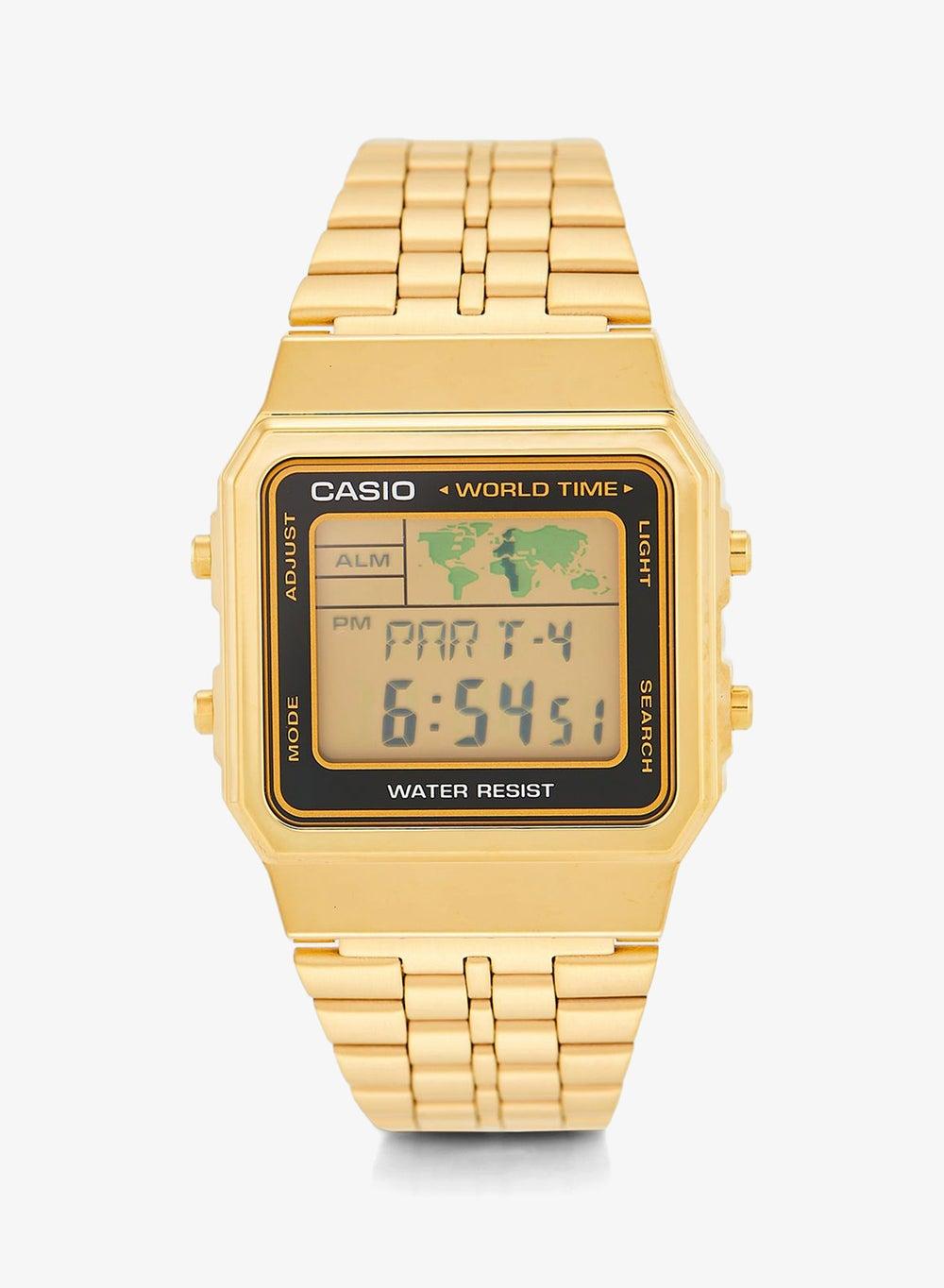 Steel Strap Digital Watch with Square Dial - Image 1