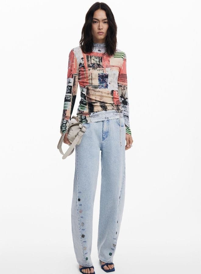 Women’s Jeans With Buttons - Image 1
