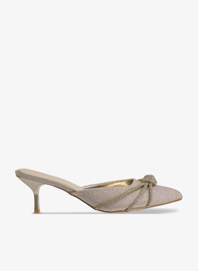 Diamante Heeled Pump - Image 1
