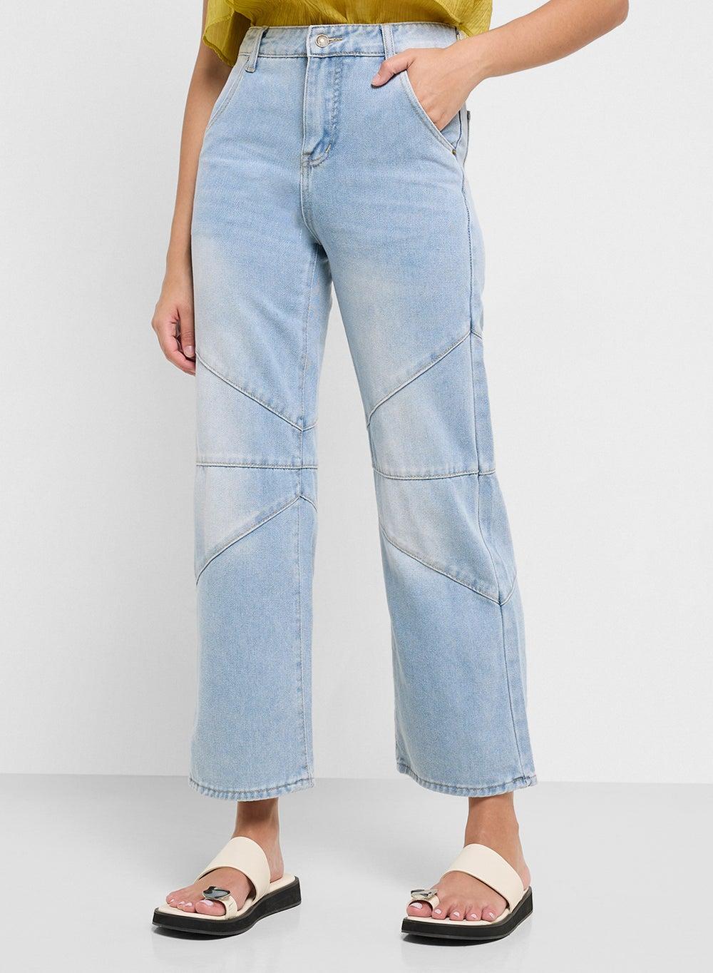 High Rise Barrel Jeans - Image 1