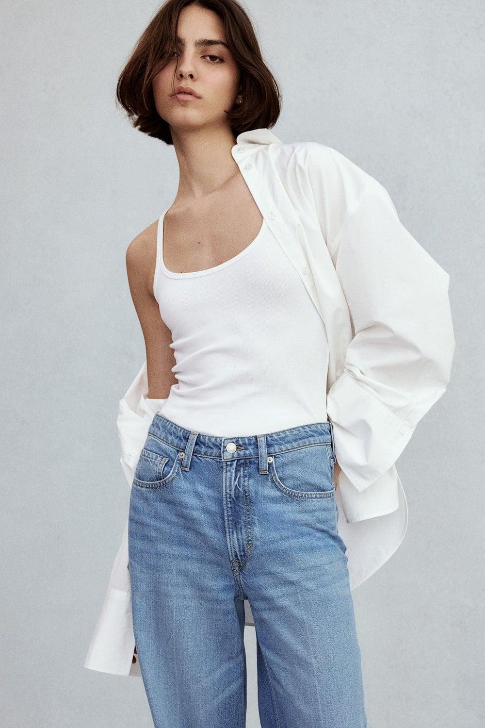 Feather Soft Ultra High Wide-Leg Jeans - Image 1