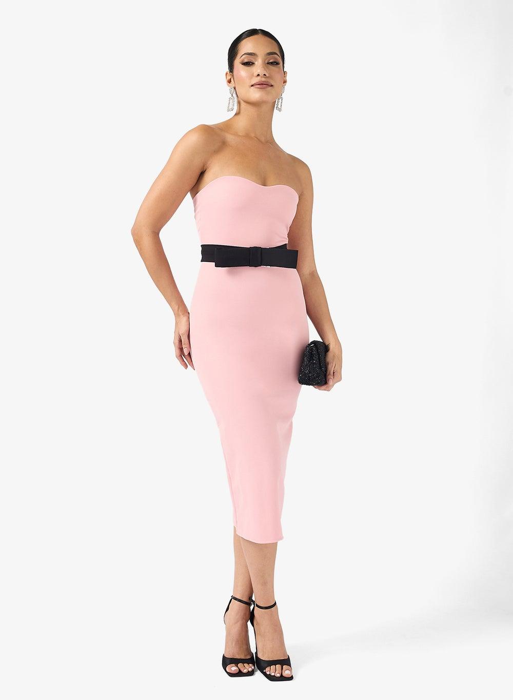 Sweetheart Shift Midi Dress - Image 1