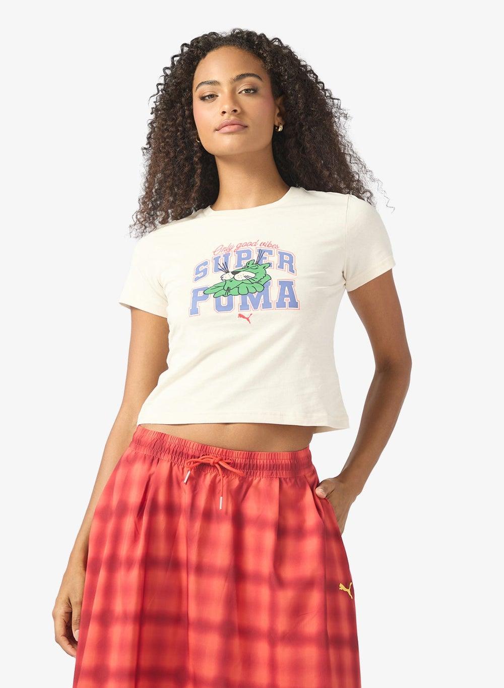 Graphic Logo T-Shirt with Front Chest Rubber Print - Image 1
