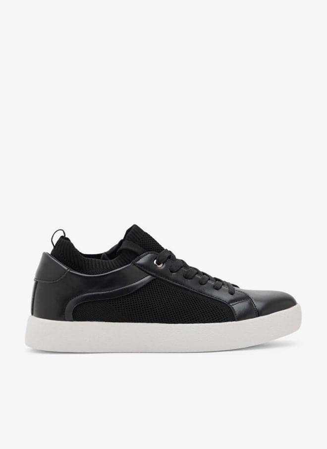 Mix Material Casual Low-Top Sneakers for Women - Image 1