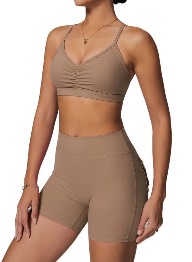 Women's V-Neck Sports Bra for Everyday Training - Image 1