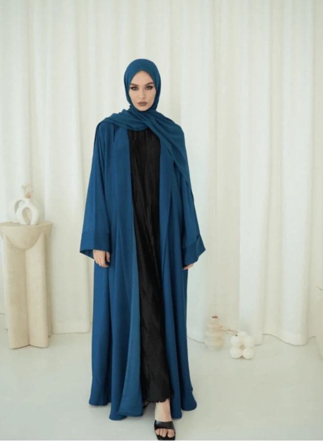 Raisa Shrug Abaya Set with Chiffon Scarf - Image 1