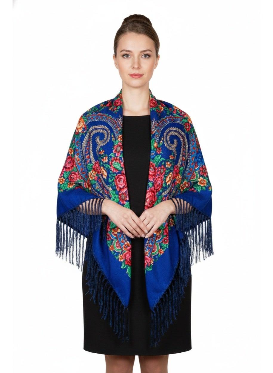 Elvira Women's Cotton Tassel Shawl - Image 1
