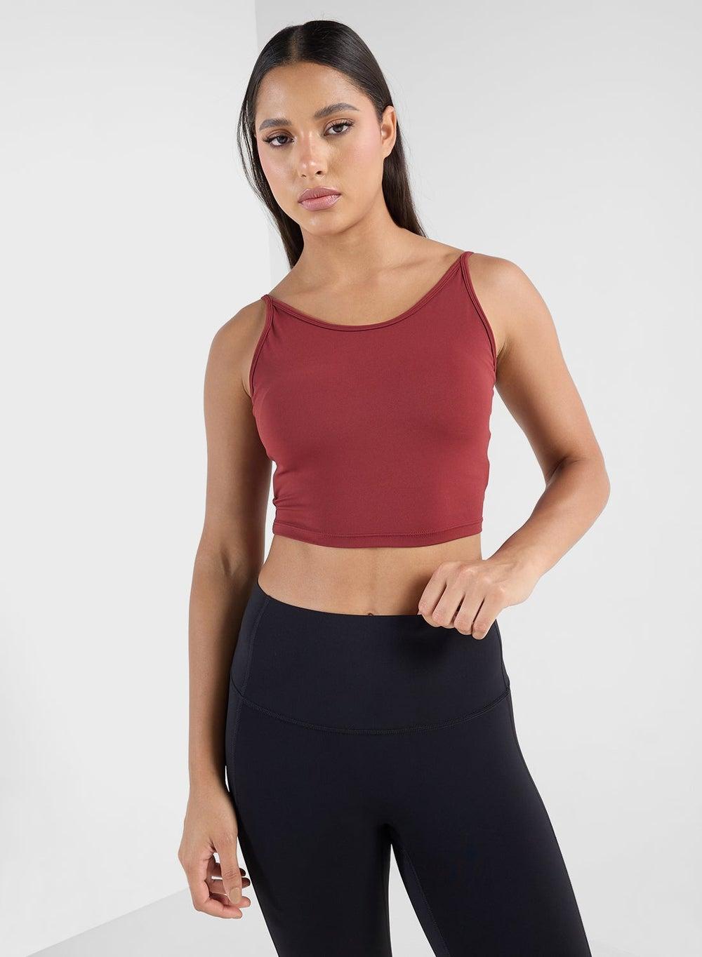 Seamless Back Cutout Detail Camisole Vest - Image 1