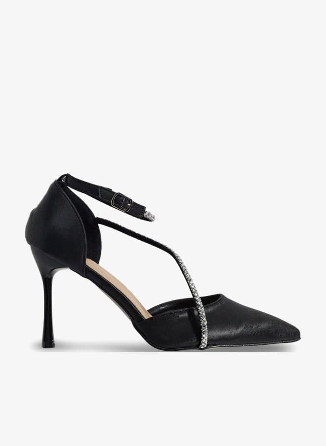 Diamante Heeled Pump - Image 1